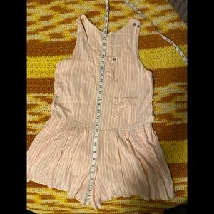 Vintage pink and white striped romper!! So comfy and cute on!!